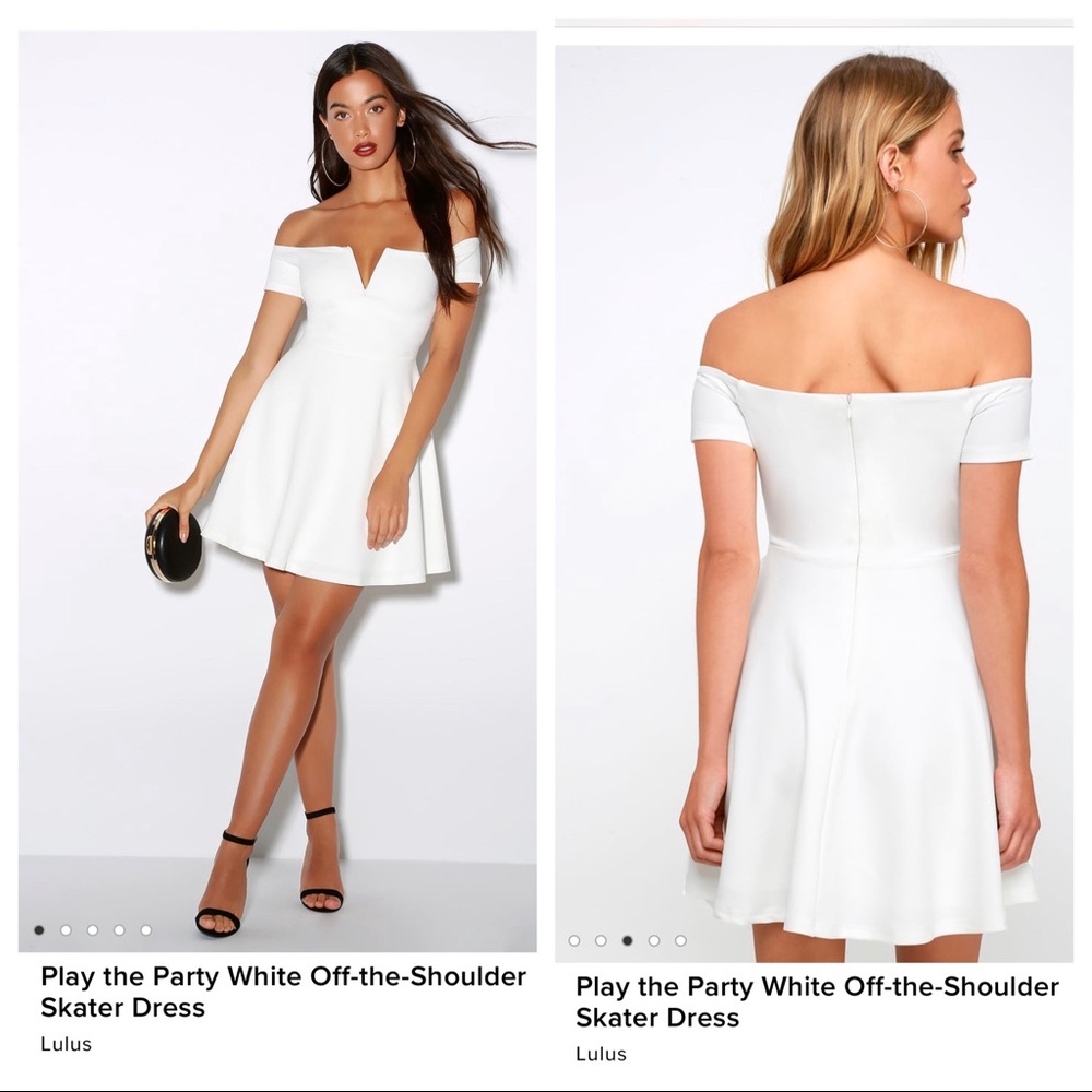 Lulus Play the Party off the shoulder dress